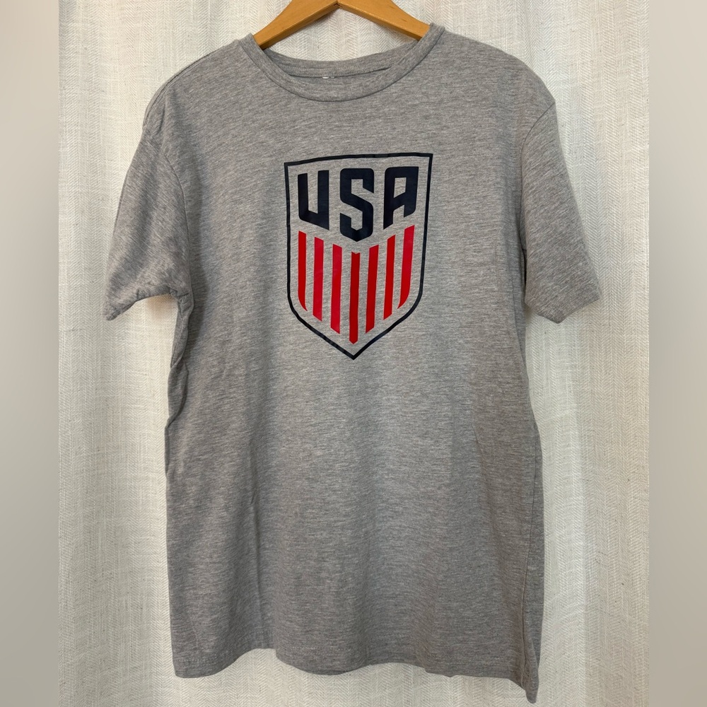 Gray USA Shield T-Shirt